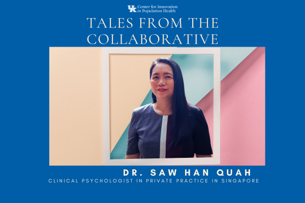 a promotional graphic for Tales From The Collaborative Podcast (Episode 4) with Dr. Saw Han Quah