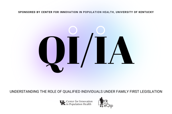 a logo for the New Research Study: Understanding the Role of Qualified Individuals Under Family First Legislation